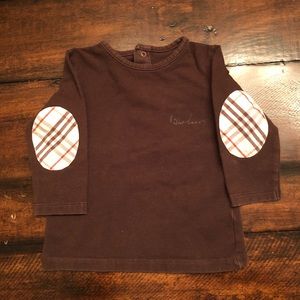 Burberry Infant Jersey Knit Shirt  W/Elbow Patches